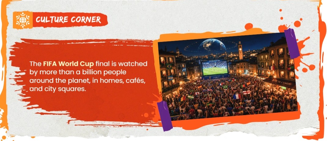 A Culture Corner panel about the FIFA World Cup final being watched by more than a billion people worldwide